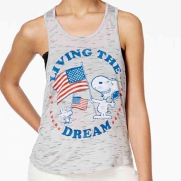 LAST ONE! Snoopy Living The Dream Open Back Tank - Picture 1 of 11